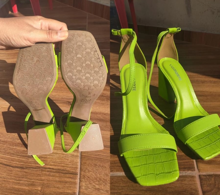 Imagem do produto Sandália via marte verde limão